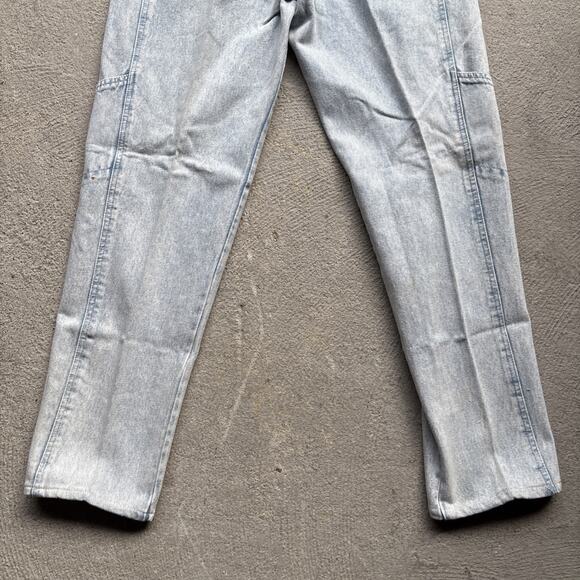 Deadstock 90s Dockers Jeans 30x32 Pleated Denim Levi’s Baggy Acid Wash Vintage - Picture 15 of 16